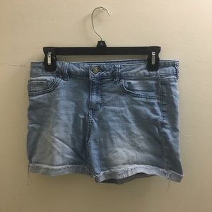 Light Wash Jean Shorts